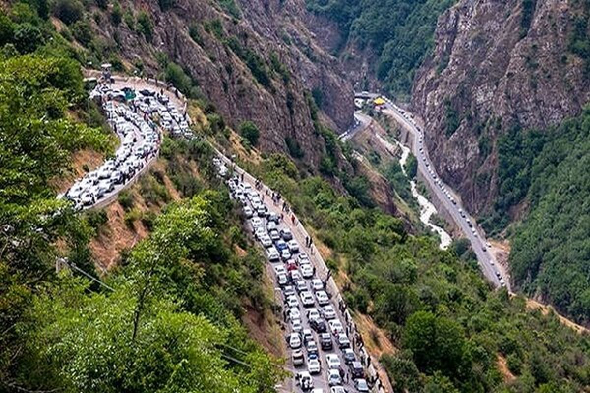 جاده چالوس یکطرفه است